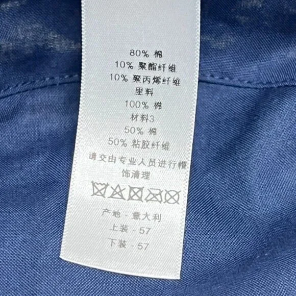 Dior 42TFS923X131 D-BOBBY Embroidered logo jacquard Hat Canvas White/Navy - Picture 9 of 12